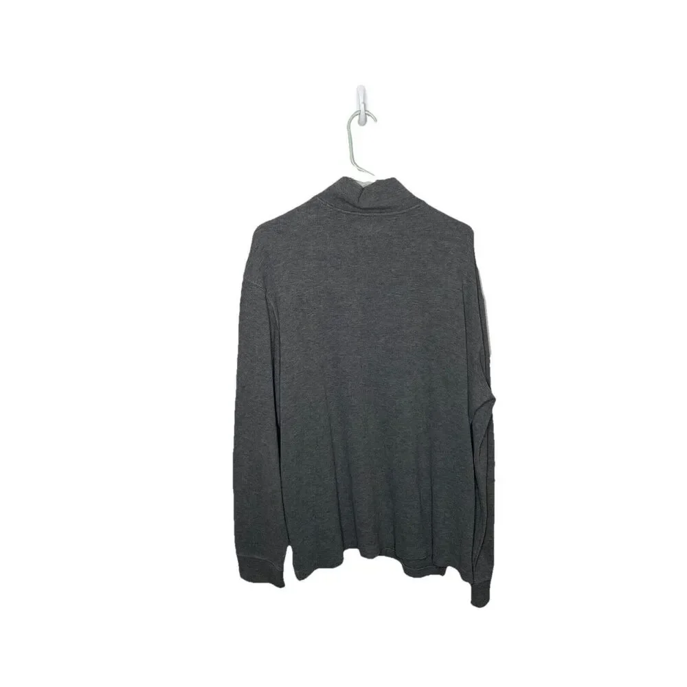 Polo Ralph Lauren Gray Quarter 1/4 Zip Pullover Sweater Long Sleeve Mens XL
